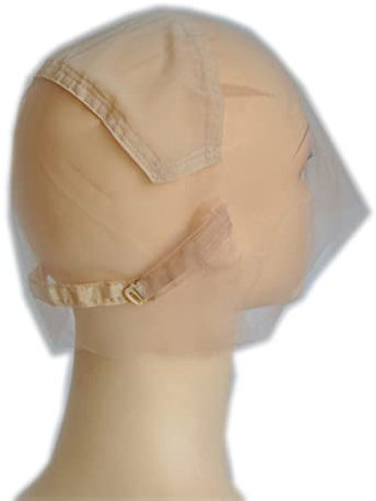 Perückenkappe mit verstellbarem Gurt Schweizer Spitze für die Herstellung von Perücken (Transparent Lace)
