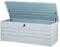 Große Metall-Gartentruhe 600 l hellgrau Kissenbox Auflagenbox für die Terrasse wasserdicht Aufbewahrungsbox Gartenbox Cebrosa