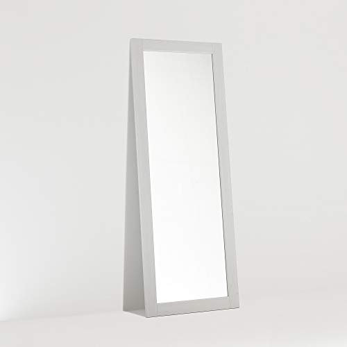 ARHome Bodenspiegel, 160 x 60 cm, Esche Weiß, Wandspiegel, Made in Italy