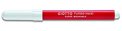 Giotto Turbo Maxi Packung mit 12 Filzstiften, einfarbig, Scharlachrot