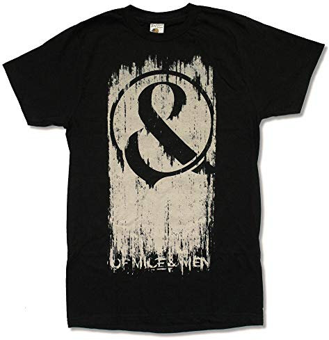 FFE of Mice Men Brush Strokes T-Shirt Band Music Black XL
