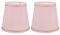 OSALADI 2 Pièces Abat- Jour En Tissu Baril Tissu Petit Abat- Jour Étanche À La Poussière Couverture Légère pour Lampe de Table Et Lampadaire Rose