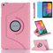 Étui Housse Coque pour Samsung Galaxy Tab A 8.0 Pouces 2019 (SM-T290 SM-T295 SM-T297) - 360 degrés Rotation Full Protection Kickstand Case Cover,avec Un Stylo,Écran Film (Pink)