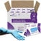 Farla Medical MediHands Nitrile Gloves, Blue Heavy Duty Disposable Gloves, Powder Free, Latex Free, and Protein Free, Medical, Food, Multi Use, Pack of 100 (M (Pack of 1000))