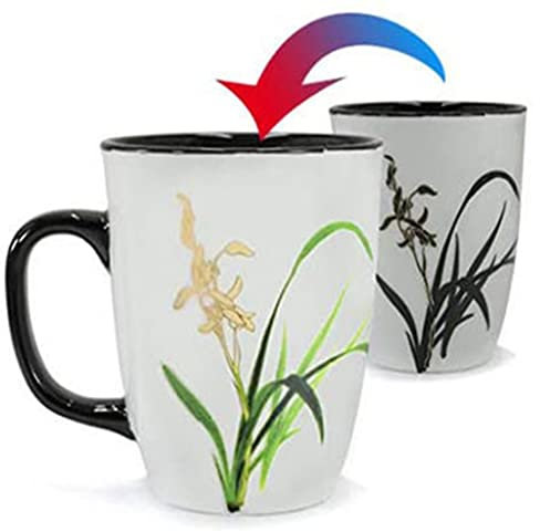 MTFBQ Tasse Qui Change De Couleur, Tasse Qui Change De Couleur Avec La Chaleur, Tasses Magiques Sensibles À La Chaleur, Tasse Drole For Femmes, Tasse A Cafe Isolée Avec Poignée, Tasse À Thé