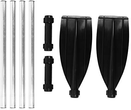 Remos de Barco Qiilu Paleta Stand-Up Board Remos Flotantes Remos Flotantes Desmontables de 210cm/82,7 Pulgadas, Palas de Aleación de Aluminio, Doble Extremo, Portátil para Barco, Kayak, Balsa, Canoa