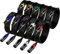 EBXYA Cable XLR XLR a XLR Cable de micrófono 2M Paquete de 10 Cable de altavoz XLR balanceado de 3 pines, macho a hembra Cable de micrófono multicolor para mezclador de micrófono