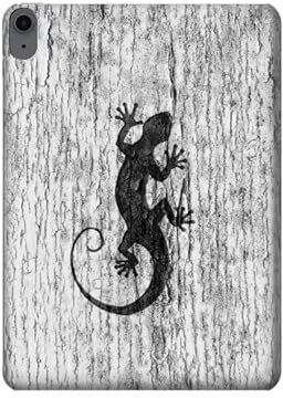 Gecko Wood Graphic Printed Tablet Hülle Schutzhülle Taschen für iPad Air 11 (2025,2022,2020, 4th, 5th), iPad Pro 11 (2022, 6th)