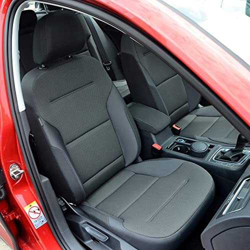 MANAFU Autositzbezüge aus Leder passend für VW Golf 7 2012-2020, Vorne und Hinten 5-Sitzbezüges Set Seasons Protectors Pad Kompatibler Airbag