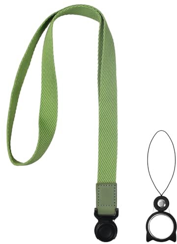 Tour de Cou Telephone Portable, Cordon Dragonne de Smartphone Collier de Longe, Lanière Universelle Amovible pour Étuis de Téléphone Porte Clés Appareils Photo (Vert)