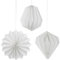 Frau WunderVoll® Premium Weihnachtsdeko Papier matt weiß Magnetverschluss 3er Set Ø15cm, 10x9cm, 10x9cm/ Weihnachten Advent Dekoration Fenster Weihnachtsschmuck Weihnachtsdekoration Fenster-Deko