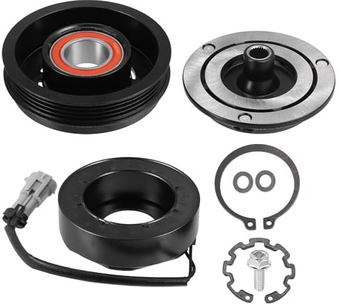 QUARKZMAN 1 Juego de Kit de Embrague de Compresor de Aire Acondicionado Polea Bobina para Chevrolet Tahoe 5.3L