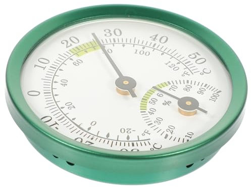 BESPORTBLE 57mm Mini Termómetro e Higrómetro Medidor De Temperatura y Humedad Duradero Para Sauna y Jardín