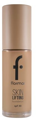 Flormar Skin Lifting Foundation mit straffender Wirkung & SPF30 – Feuchtigkeitsspendendes Make-up mit Hyaluron & Kollagen – Natürliches Finish für reife & trockene Haut – 130 Spiced Sand