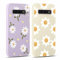 Yoedge 2 Stück HandyHülle für Samsung Galaxy S10 Plus Hülle 6,4, Mädchen Schutzhülle Blumen Muster Aesthetic Design,Frauen Geschenk Weich Silikon Stoßfest Cover Case für Samsung S10 Plus, Lila Blume