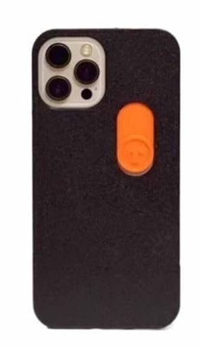 3D Printed Middle Sliding Finger Sliding Phone Case, Funny Spoof Phone Case Für Iphone 15 14 13 12 Pro Max Plus Creative Friendly Gesture Phone Case ( Color : Black , Size : For IPhone 12 Pro )