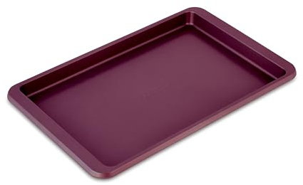 KitchenAid Teglia da forno antiaderente in acciaio alluminato, 25,4 x 38,1 cm, lavabile in lavastoviglie, barbabietola