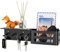Bethom Porte Clef Mural Noir avec 4 Crochets, Métal Accroche Clef Mural Décoratif Rangement Clef Range Courrier Mural pour Salon Entrée Vestiaire Couloir