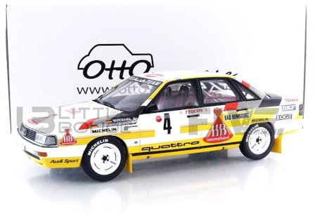 OTTO MOBILE 1/18 OT439 Audi 200 Quattro - Rallye Monte Carlo 1987 Diecast Modellcar