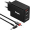KingMa, caricatore USB per computer GaN, a 2 porte, con cavo di ricarica rapida da 1,8 m, 3,0 x 1,1 mm, per Acer Chromebook 11, 13, 14, 15, R11, CB3, CB5, C740, C720, C720p, C738T, C731, CB3-532,
