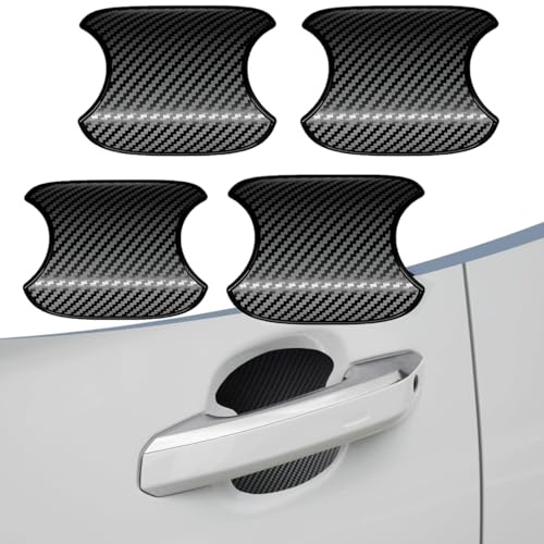 NEUHOO (4 PCS) Car Door Handle Protector for Mercedes GLE V167 2019-2023 2024, Scratch Protector Cover 3D Carbon Car Handles Protection Sticker