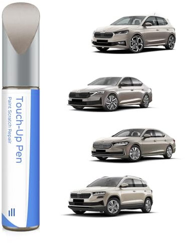 PARTS4EV 4K4K/ F8H Capuccino-Beige Metallic Lackstift Kompatibel mit Skoda Exakte Übereinstimmung für Chips und Kratzer