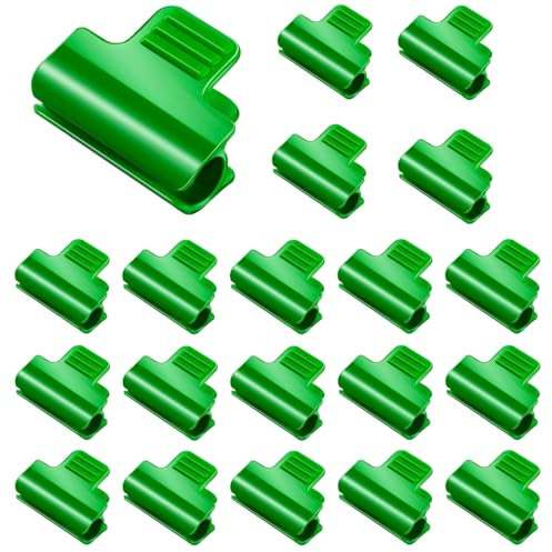 DIELOVEHUA 20 Pezzi Clip per Serra, 11mm Clip per Pellicola per Serra, Morsetti per Serra, Clip per Piante, Copertura Fila Film Serra, per Serre, Telaio, Rifugi
