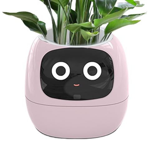 Jubepk | Maceta para mascotas | Robot de plantas | Maceta de interior | Compañero de plantas | Maceta adorable | Maceta inteligente | Cuidado de plantas | Robot de plantas, hace que cultivar plantas