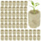 100 Stück Steinwolle, 25x25x40mm Steinwolle Würfel, Steinwolle Blatt Anzucht, Anzuchtmatte Bodenlos, Rockwool Cube für Anbau Hydrokultur, Stecklinge, Kolonisation, Umpflanzen, Pflanzenvermehrung