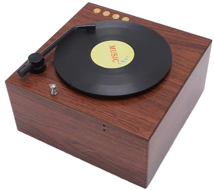 Vintage Lautsprecher Phonograph geformt Lautsprecher Low Bass Retro BT Radio Player für Home Office