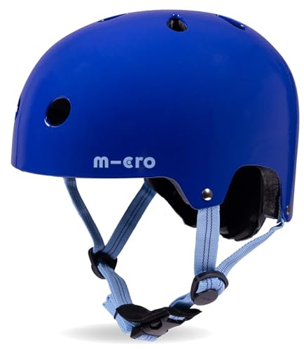 Micro Scooter | Bike/Scooter Deluxe Kids Helmet | Kids Bike Accessories | LED Rear Light | Protective Chin Strap | Inner Padding | Adjustable Strap & Sizing Wheel