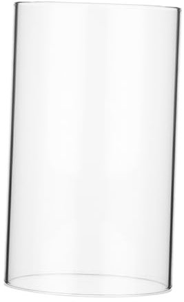 EPIGEIST Hurricane Candle Holder Sleeve, Clear Glass Cylinder Candleholder, Chimney Tube Open Ended Candle Shade Bottomless for Flower Vase Wedding Centerpieces