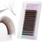 ANNAFRIS Extensions Cils 4D W Marron Préfait Bouquet Cils 0.07 D 8-15mm Premade Fan Eyelash Russe Volume Lash Faux Cils(4DW,0.07D,Brown,8-15mm)