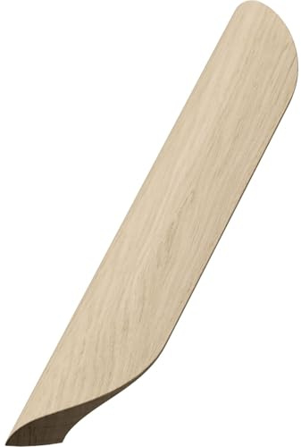 Griff Archive LA 192mm, Holzgriff robuster Möbelgriff Breite 240mm, Eiche roh