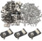 Wire Mesh Screw on Clips for Robust Security Fencing and Dog Cages (200pcs)