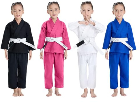 JUST YEARN Kids BJJ GI, Youth IBJJF Children’s Students Brazilian Jiujitsu Gi kimono Pre-washed Fabric