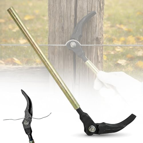 NBYTLT Fence Wire Stretcher, 65cm Barbed Wire Fence Tensioner