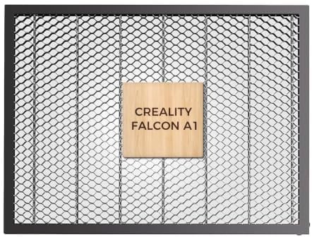 Creality Placa de panal de abeja para Falcon A1/A1 Pro, 460 × 346 mm, mesa de panal de metal, disipación rápida del calor, base estable de corte y grabado para grabador láser