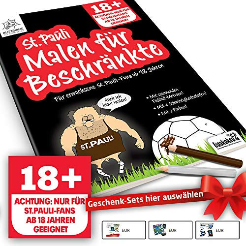 Ligakakao St. Pauli Fanartikel ist St. Pauli Fans Malbuch für Beschränkte Geburtstags Geschenk Kollege Mann Freund Bruder Weihnachten Fußball Scherzartikel Überraschungsgeschenk Wichteln