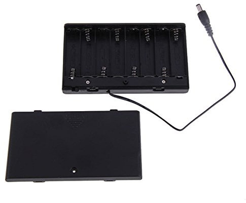 MASUNN 1Pc 8 AA Cells 12V Battery Box Clip Holder Box Case Cover ON OFF Switch Wire Guide line