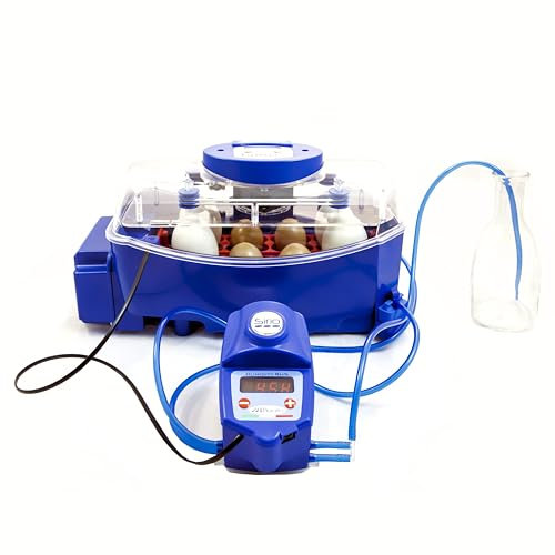 Borotto Lumia 8 Expert - Incubatrice per Uova Professionale Brevettata, Materiale Termoisolante con Antibatterico, con Umidificatore Automatico Sirio - per 8 Uova Medio/Grandi o 32 Uova Piccole