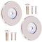 Pair of Stainless Steel 22mm Rose Door Handle Covers | Ideal for Repairing Damaged Back Plates
