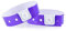 iboo - 100 Bracelets Plastique Vinyle Violet pour Évènements Festivals – Idéal pour la sécurité - 25 x 1,6 cm