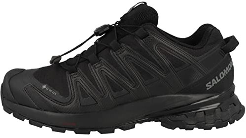 Salomon XA Pro 3D V8 Gore-Tex (wasserdicht) Damen Trailrunning-Schuhe, Schwarz (Black/Black/Phantom), 38 2/3 EU
