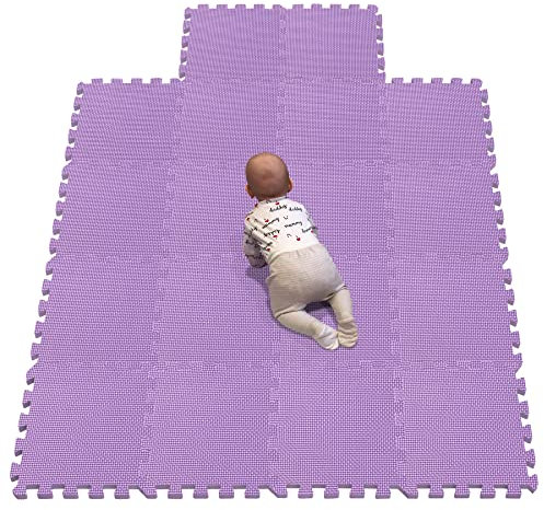 YIMINYUER® 18 Teilige (30cm×30cm×1cm Einzelstück), Puzzlematten Baby, Puzzlematte Spielmatte, Babys Puzzle Matten, Kinder Spielmatten R11G301018