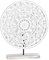 MC Trend Aufsteller Ornament mit Sockel Vintage Shabby Holzbild Blumenmuster (Aufsteller Kreis)