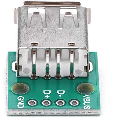 10PCS/Set USB Breakout Board, Type A Female Socket Breakout Board 2.54mm Pitch Adapter Connector DIP