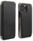 Greenwich BLAKE Leather Case for iPhone 13 Pro Compatible with MagSafe Wireless Charging - Beluga (Black)
