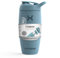Promixx Pursuit Shaker Bottle Insulated Stainless Steel Water Bottle and Blender Cup, 550ml, Ocean Calm Blue