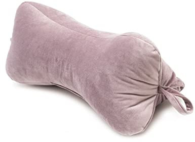 H&F | Kissen Kopfkissen Lesekissen Leseknochen Nackenkissen Nackenrolle Knochenkissen Reisekissen Waschbar, für Bett, Sofa | Farbe: Rosa